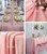 B-COOL Rectangle Sequin Tablecloth 50"x80" Pink Sparkle Tablecloth Popular Sequin Decoration Sequin Glamorous Tablecloth Wedding Party tablecloth