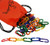 Skoolzy Linking Math Manipulatives Learning Toys - 120 Rainbow Math Links Counters with Tote & Preschool Learning Activities eBook - Kids Counting Toys Kindergarten Fine Motor Skills with Tote