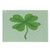 Lunarable Shamrock Cutting Board Grunge Effect with 4 Leaf Lucky Celtic Clover Irish Folklore Motif Decorative Tempered Glass Cutting and Serving Board Small Size Green and Pale Green
