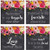 Carson Floral Love Square House Coaster Set Home Decor