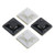CoCocina 100Pcs Pack 20X20Mm Self-Adhesive Zip Tie Cable Wire Mounts Clamps Wall Holder - Black