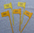 10 Pack Open Chamber Indicator Safety Flags  Safety Yellow