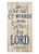 PotteLove As for Me and My House We Will Serve The Lord Wall Sign 9x18