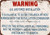 Isaric Tin Sign Warning US Air Force Installation Reproduction 8 x 12 Metal tin Sign USA