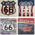 Carson"Route 66 Photos" Square House Coaster Set
