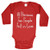 All Because Two People Fell in Love Long Sleeve Bodysuit  Red 6 Months