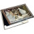 Woman in The Garden by Claude Monet Business Card Holder