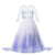 Princess Dress up Costume - Girls Ice 2 Halloween Birthday Party Cosplay Outfit for Little Child Kid Teen White