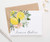 Greenery Personalized Stationery for Women Personalized Lemon Citrus FOLDED Note Cards with Envelopes Personalized Stationary for Women with Script Font Your Choice of Colors and Quantity