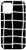 iPhone 12 12 Pro Minimalist White Grid Lines Simple Pattern in Black Case