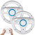 TechKen 2Pack Mario Kart Wii Steering Wheels, Mario Kart Racing Wheel for Nintendo Wii, Mario Kart, Tank, more Wii or Wii U racing games