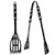 NFL Siskiyou Sports Fan Shop Philadelphia Eagles 2 pc Steel BBQ Tool Set One Size Team Color