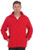 Gioberti Mens Half Zip Polar Fleece Jacket Red X-Large
