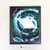 Manta Ray Cosmic Animal Art Print from Watercolor Painting