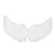CHICTRY White Angel Wings Real Feather Fairy Costume for Christmas Halloween Masquerade Carnival Holiday Cosplay Costume Type B M