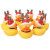 JKMQA dx Toys 10Pcs lot Bath Toys Mini Christmas Yellow Soft Floating Rubber Duck Squeeze Sound Funny Christmas Deer Ducks for Kids Gift  Color   10pcs