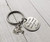 Fly Safe Keychain with Helicopter Always Come Home to Me Keychain Handstamp Come Home Safe Pilot Gift Captain Be Safe Gift Police Officer Gift