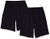 Soffe Mens Classic Cotton Pocket Short Black  2 Pack  Small