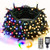 Twinkle Star Christmas String Lights 66ft 200 LED Color Changing Tree Light Plug in 11 Modes Functions Warm White  and  Multicolor with Remote Timer Connectable for Outdoor Indoor Xmas Party Decorations