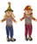 Worth Imports 36" Hanging Scarecrow with Sign, Set of 2