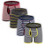 M MOACC 4-Pack Mens Stripe Boxer Briefs Underwear Cotton No Ride Up Boxer Briefs for Men LB6