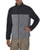 Swiss Alps Mens Full Zip Performance Polar Fleece Jacket Sweatshirt with Pockets Light Grey Charcoal Grey S