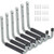 Heavy Duty Garage Storage Utility Hooks with 9Jumbo Arm Wall Mount Garage Hanger  and  Organizer for Ladder Tool Chair Hose 6 Pack - Gray