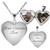 Fanery Sue Personalized Heart Locket Necklace That Holds Pictures Memory Photo Lockets Custom Any Photo Text and Symbols Custom Photo and Text-Glossy