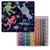 eeBoo Silver Robots Colored Pencils in Tin Case, Set of 24