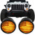 u-Box US Flag Imaged LED Turn Signal Front Lights Amber LED Indicator Blinker for 2007-2018 Jeep Wrangler JK JKU Unlimited