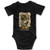 Ebony and Hill Cotton 3D Print Novely Elastic DIY Micro-Elastic Mudvayne Ozzfest 2005 Creeper Short Sleeves Baby Bodysuits Onesies Rompers for Baby Boys Black 12 Months