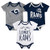 Outerstuff NFL Infants Tailgater 3 Piece Creeper Bodysuit Set  18 Months Los Angeles Rams