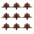 LXcom 25 Pack 1 GPH Drip Emitters 4L H Pressure Compensating Irrigation Drippers Irrigation Emitter Steady Flow Drippers Connect 4mm 7mm Hose for Home Gardening Vegetables Lawn Brown