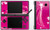 Pink Stars Skin for Nintendo DSi Console