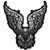 Hot Leathers, TRIBAL EAGLE, High Thread Embroidered Iron-On / Saw-On Rayon PATCH - 11" x 12", Exceptional Quality