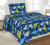 Fancy Linen Collection 4pc Full Size Sheet Set Shark Dark Blue Yellow Grey New # Shark