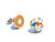 Jawbreaker Candy Stud Earrings - Tiny Food Jewelry