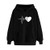 Hoodies for Women PulloverTeen Girls Hoodie Cat Ear Solid Long Sleeve Sweatshirt Graphic Hooded Pullover Tops Blouse