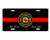 Public Safety Series Firefighter License Plate Personalized Thin Red Line