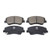 Ceramic Front Brake Pad for 2011-2016 Hyundai Elantra Disc Brake Pad Set QuickStop QuietCast Includes Installation Hardware by Fancomforstic