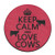 JJKKFG-H Keep Calm And Love Cows Print Diameter 60 Cm Bath Rugs Rest Mat