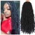 SamBraid 24 Inch 7 Packs New Soft Locs Crochet Hair Natural Butterfly Locs Crochet Braids Black Curly And Pre Looped Synthetic Braiding 24 Inch 7Packs 1B
