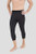 Terramar Mens Thermolator Climasense 4-Way Stretch Brushed 3 4 Pants Black Small  28 inch -30 inch