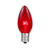 Novelty Lights 25 Pack C9 Twinkle Outdoor Christmas Replacement Bulbs Red E17 C9 Intermediate Base 7 Watt