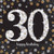 Amscan Sparkling Celebration 30 Luncheon Paper Napkins , Multicolor, One Size,16ct
