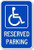 Reserved Parking Handicapped Symbol Blue Sign Funny Decorative Yard Signs for Outdoors Home Metal Aluminum Wall Sign Reflective Safety Sign 12 X 18 Inch