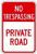 No Trespassing Private Road Sign Funny Decorative Yard Signs for Outdoors Home Aluminum Wall Sign Reflective Safety Sign 12 X 18 Inch
