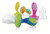 Nuby 2-Pack Nibbler with Cap Colors May Vary