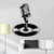 71X85Cm Can Be Customized Microphone Wall Decal Record Music Music Studio Carla Bedroom Interior Decoration Door Window Vinyl Sticker Art Wallpaper