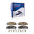 Detroit Axle - Front Ceramic Brake Pads w Hardware Kit for 2003-2004 Dodge Dakota